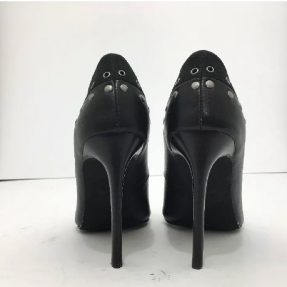 New Joes jeans Dorian black studded pumps size 8 - Picture 4 of 6